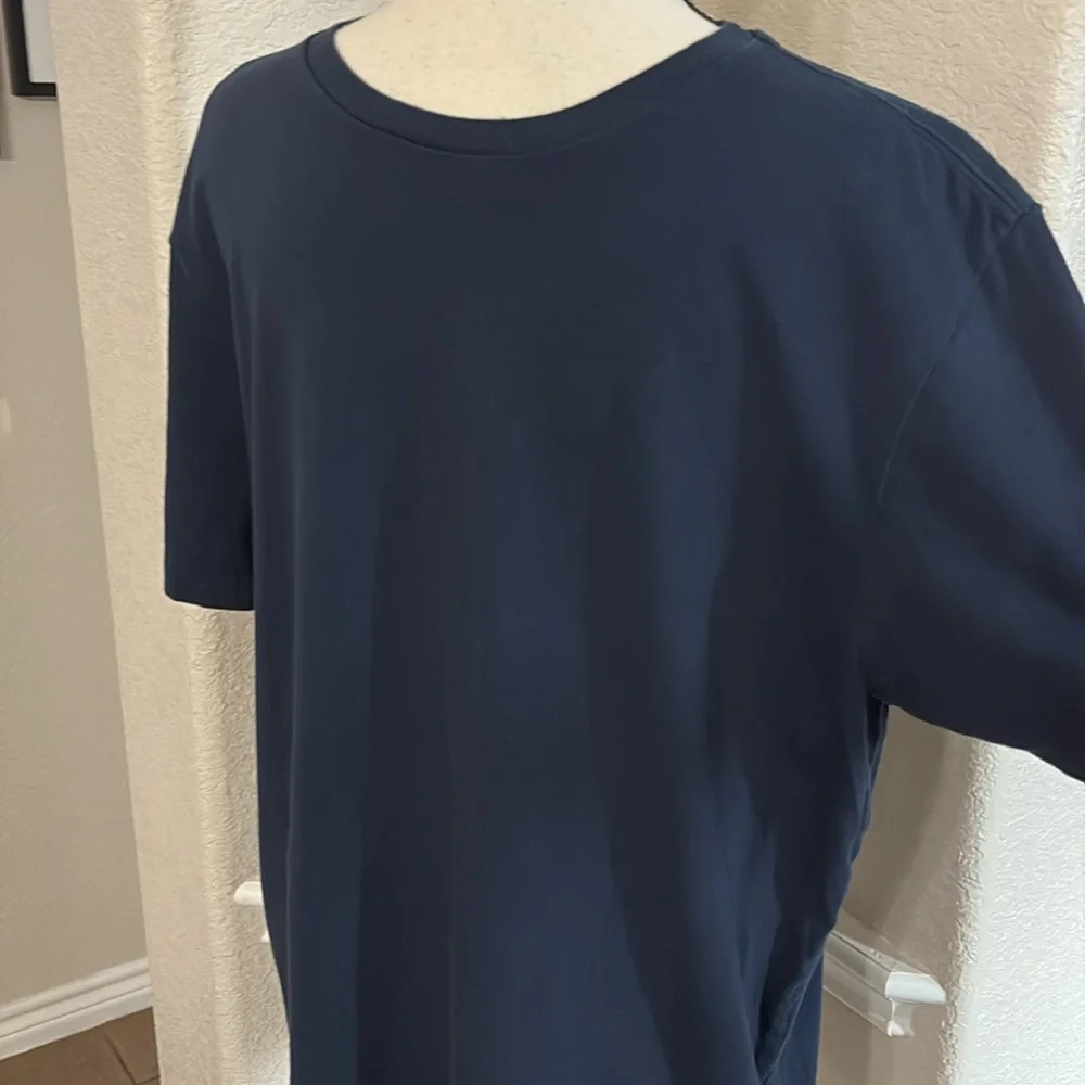 J.Crew washed navy blue short sleeve cotton T-shirt Size L